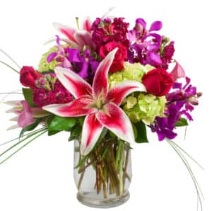 Lilies, roses, hydrangeas For Mom