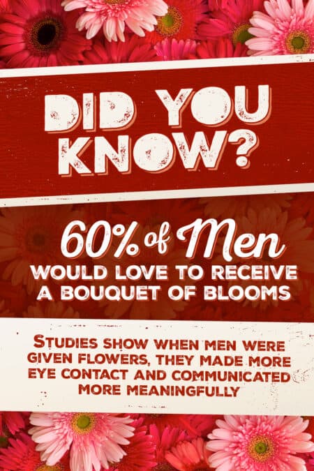 Did you know men love flowers, too 